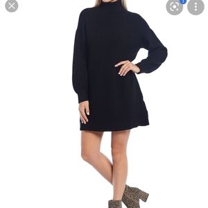 Sugarlips Womens turtleneck knit sweater tunic/mini dress S